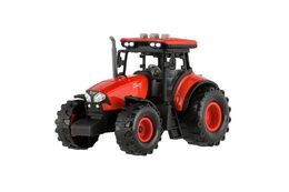 Traktor Zetor plast 9x14cm na setrvačník na bat. se světlem se zvukem v krabici 18x12x10,5cm