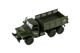 Auto vojenské nákladní plast 17cm na volný chod v krabičce 20x10x7cm