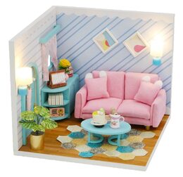 2Kids Toys miniatura domečku Slunný obývací pokoj