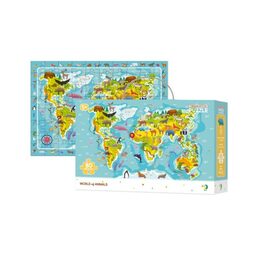 Puzzle Svět zvířat 45x31cm 80 dílků v krabici 25x16x6,5cm
