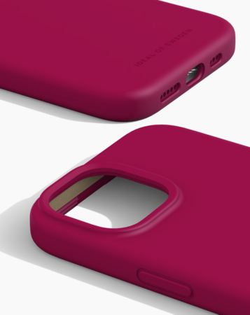 Silikonový ochranný kryt iDeal Of Sweden pro iPhone 15 Magenta