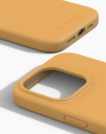 Silikonový ochranný kryt iDeal Of Sweden pro iPhone 15 Pro Apricot