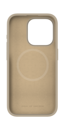 Silikonový ochranný kryt s Magsafe iDeal Of Sweden pro iPhone 15 Pro Beige