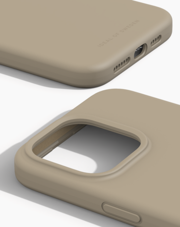 Silikonový ochranný kryt s Magsafe iDeal Of Sweden pro iPhone 15 Pro Max Beige