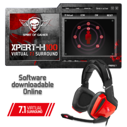 SPIRIT OF GAMER XPERT-H100 herní sluchátka s mikrofonem