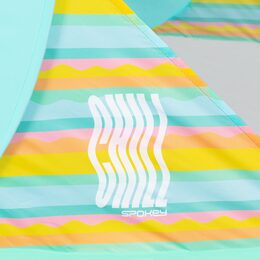 Spokey ALTUS Samorozkládací plážový stan, 195 x 100 x 85 cm, barevné pruhy