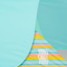 Spokey ALTUS Samorozkládací plážový stan, 195 x 100 x 85 cm, barevné pruhy