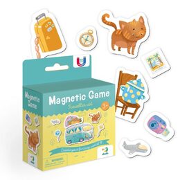 Magnetická hra Kočka + cestování plast 20ks v krabičce 10x14x5cm