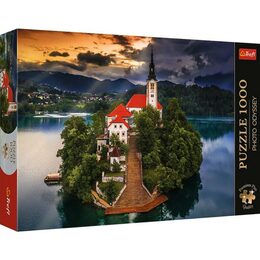 Puzzle Premium Plus - Photo Odyssey:Jezero Bled, Slovinsko 1000dílků 68,3x48cm v krabici 40x27cm