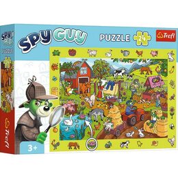 Puzzle Spy Guy - Farma 18,9x13,4cm 24 dílků v krabici 33x23x6cm