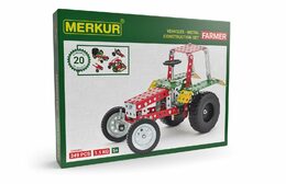 Stavebnice MERKUR Farmer Set 20 modelů 341ks v krabici 36x27x5,5cm