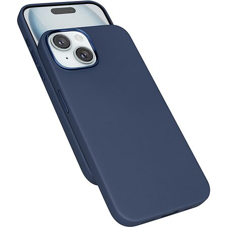 MagLeather case iPhone 15 blue EPICO