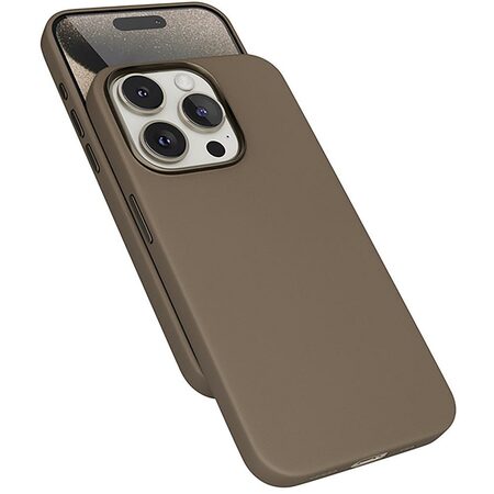 MagLeather case iPhone 15 Pro sand EPICO