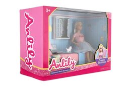 Panenka Anlily kloubová s pokojíčkem plast 26cm s doplňky v krabici 37x27x17cm