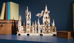 Ugears 3D dřevěné mechanické puzzle Hrad Bradavice, Harry Potter