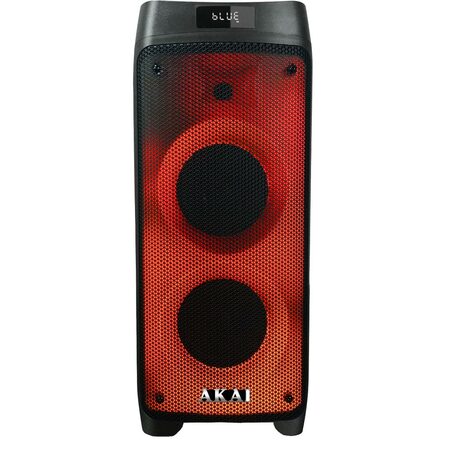 Reproduktor AKAI, Party box 810, přenosný, bluetooth, FM rádio, LED displej,
fu