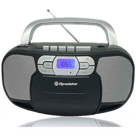 Radiomagnetofon Roadstar, RCR-4635UMPBK, PLL FM, CD MP3, USB, AUX in, černá
