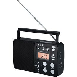 Rádio AKAI, APR-200, přenosné, FM/AM/SW, LED displej, DC6V/4xD