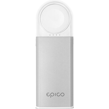 Bezdrátová power banka Epico 5200 mAh pro Apple Watch stříbrná