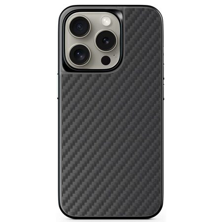 Ochranné pouzdro Epico Hybrid Carbon Magnetic s MagSafe pro Apple iPhone 15 černé