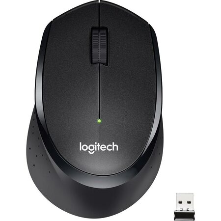 Myš Logitech Wireless Mouse M330 Silent Plus / optická / 3 tlačítka / 1000dpi - černá (910004909)
