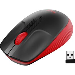 Myš Logitech M190 Wireless Mouse 910-005908 / optická/ 3 tlačítka / 1000DPI - červená