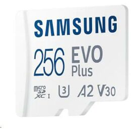 Paměťová karta Samsung Micro SDXC EVO Plus 256GB UHS-I U3 (130R/30W) + SD adaptér