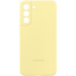 Kryt na mobil Samsung Silicone Cover na Galaxy S22+ - žlutý