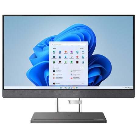 Počítač All In One Lenovo IdeaCentre 5 24IAH7 23.8", 1920 x 1080 Full HD , bezdotykový, i5-12500H, SSD 512GB, Iris Xe, Microsoft Windows 11 Home - šedý