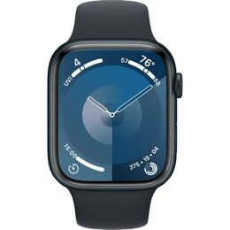 Chytré hodinky Apple Watch Series 9 GPS 45mm pouzdro z temně inkoustového hliníku - temně inkoustový sportovní řemínek - S/M