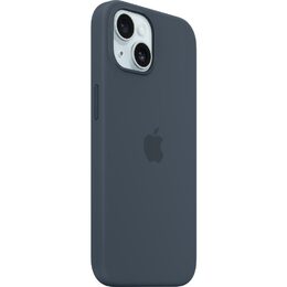 Kryt na mobil Apple Silicone Case s MagSafe pro iPhone 15 - bouřkově modrý
