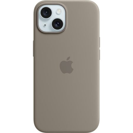 Kryt na mobil Apple Silicone Case s MagSafe pro iPhone 15 - jílově šedý