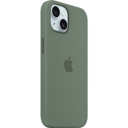 Kryt na mobil Apple Silicone Case s MagSafe pro iPhone 15 - cypřišově zelený