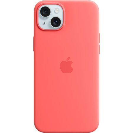 Kryt na mobil Apple Silicone Case s MagSafe pro iPhone 15 Plus - světle melounový