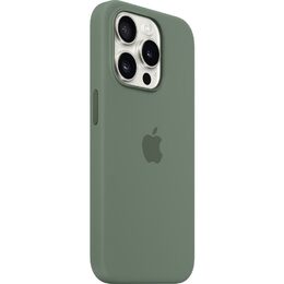 Kryt na mobil Apple Silicone Case s MagSafe pro iPhone 15 Pro - cypřišově zelený