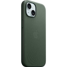 Kryt na mobil Apple FineWoven Case s MagSafe pro iPhone 15 - listově zelený
