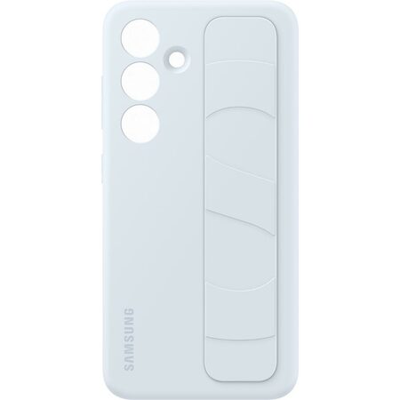 Kryt na mobil Samsung Silicone Grip s poutkem na Galaxy S24 - modrý