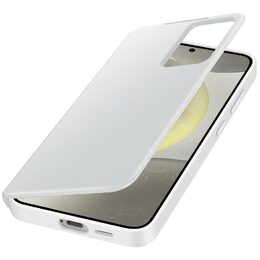 Pouzdro na mobil flipové Samsung Smart View na Galaxy S24+ - bílé