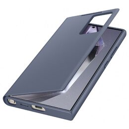 Pouzdro na mobil flipové Samsung Smart View na Galaxy S24 Ultra - fialové