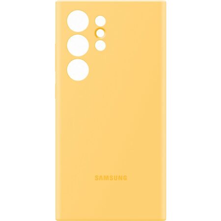 Kryt na mobil Samsung Silicone na Galaxy S24 Ultra - žlutý