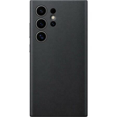 Kryt na mobil Samsung Vegan Leather na Galaxy S24 Ultra - černý