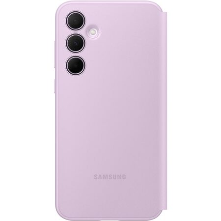 Pouzdro na mobil flipové Samsung Smart View na Samsung Galaxy A35 - fialové