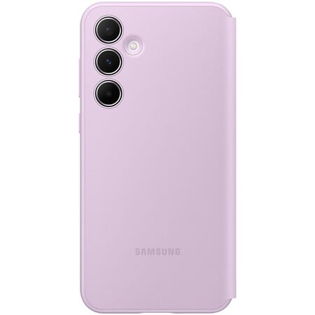 Pouzdro na mobil flipové Samsung Smart View na Samsung Galaxy A55 - fialové