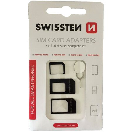 SWISSTEN SIM adaptér 4v1